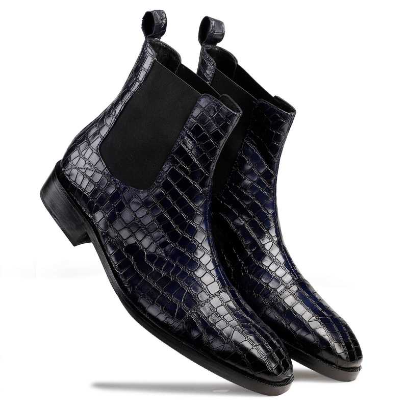 Regal Chelsea Boots in Blue - Escaro Royale