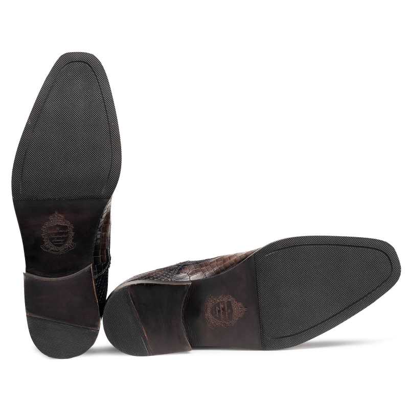 Noble Ankle Boots with Zipper in Grey - Escaro Royale