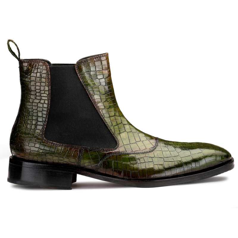 Regal Patina Chelsea Boots - Green - Escaro Royale
