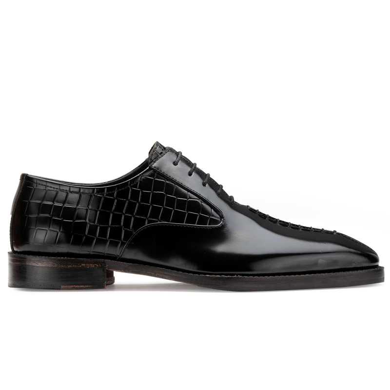 Tony Black Midsplit Oxford Shoes - Escaro Royale
