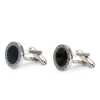 Men's Silver Plated Enamel Engraving Cufflinks - Escaro Royale