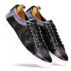 Foilio Luxury Sneakers in Gray Black - Escaro Royale