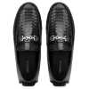 Piton Moccasins in Black - Escaro Royale