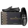 Piton Moccasins in Black - Escaro Royale