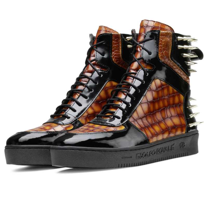 Monarcho Hightop Stud Sneakers - Escaro Royale
