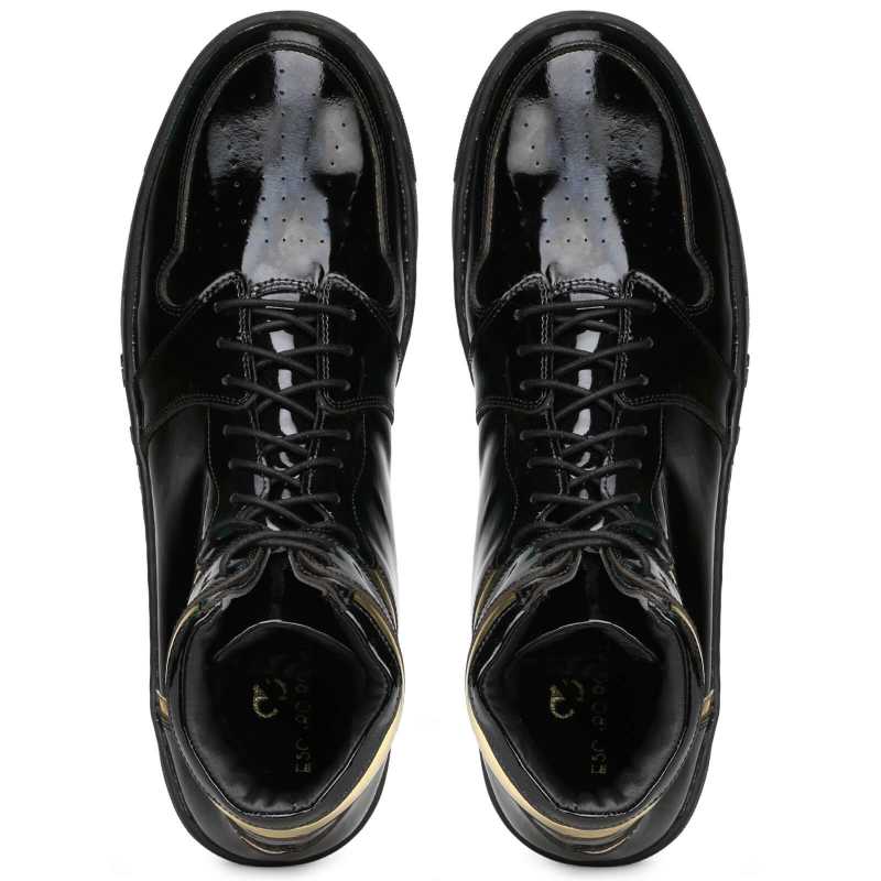Kingston Black Gold Hightop Sneakers - Escaro Royale