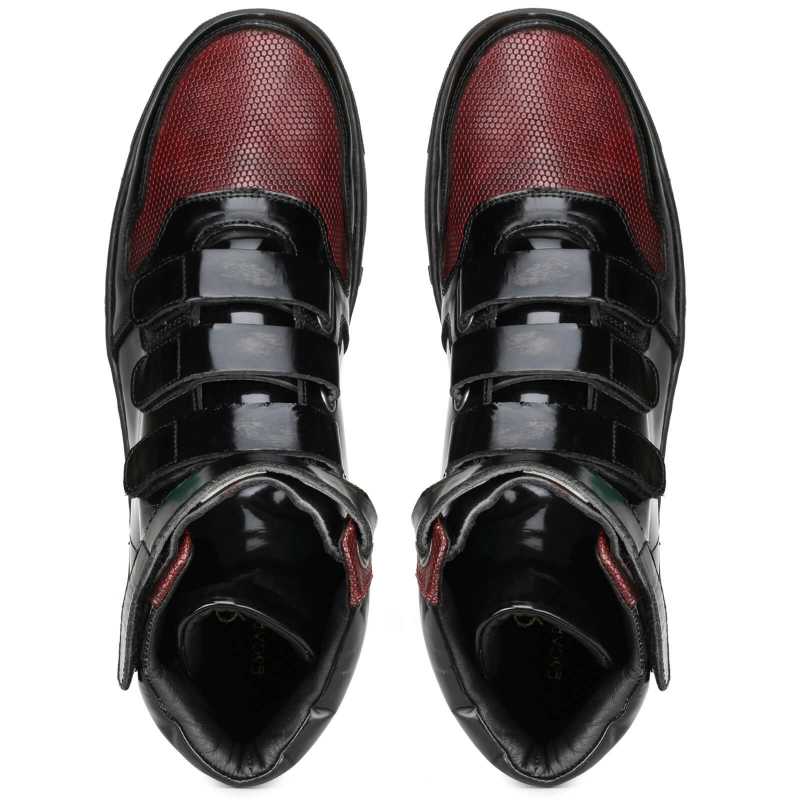 Triumph Black Hightop Sneakers - Escaro Royale