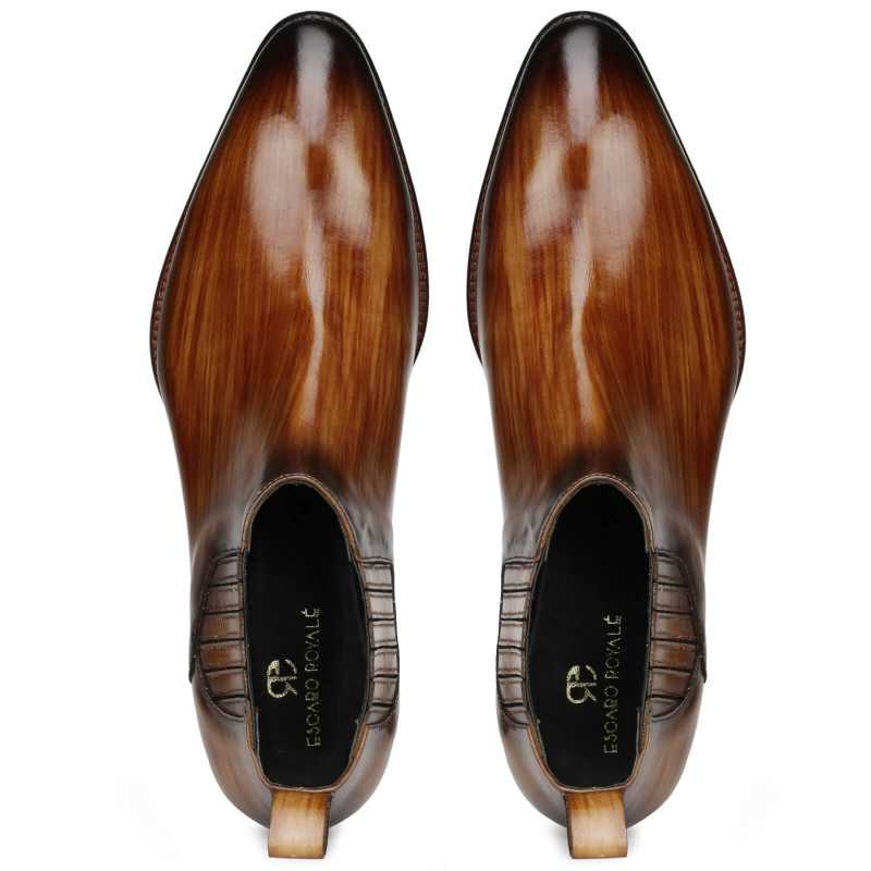 Arkle Chelsea Boots Cognac - Escaro Royale