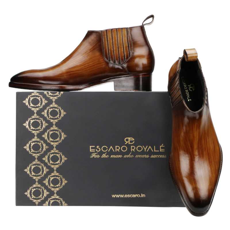 Arkle Chelsea Boots Cognac - Escaro Royale
