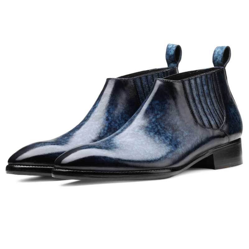 Arkle Chelsea Boots Blue - Escaro Royale