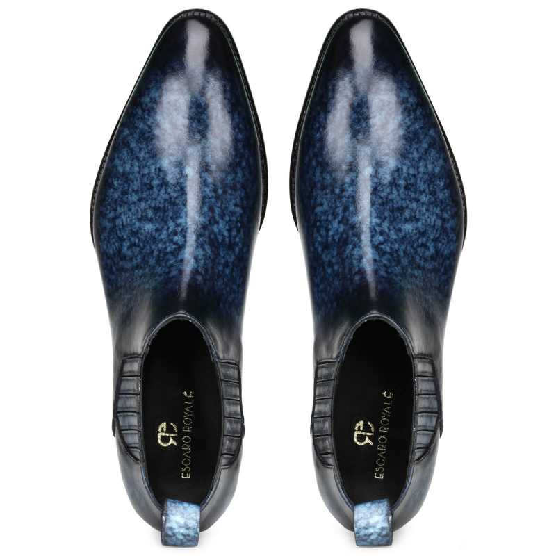 Arkle Chelsea Boots Blue - Escaro Royale
