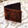 The Fiore Hand-Tooled Leather Bi-Fold Wallet - Escaro Royale