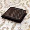 The DeepGrid Hand-Tooled Leather Bi-Fold Wallet - Escaro Royale
