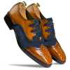 Bart Criss Cross Oxford Tan Blue - Escaro Royale