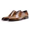 The Nicholas Medallion Wholecut in Tan - Escaro Royale