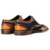 Tan-Blue Wingtip London Brogues - Escaro Royale