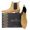 Iceman Chelsea Boots in Beige Suede - Escaro Royale