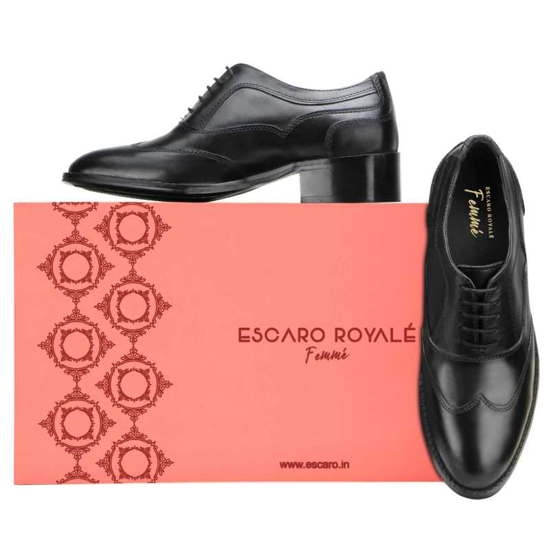 Anne Black Lace-up - Escaro Royale