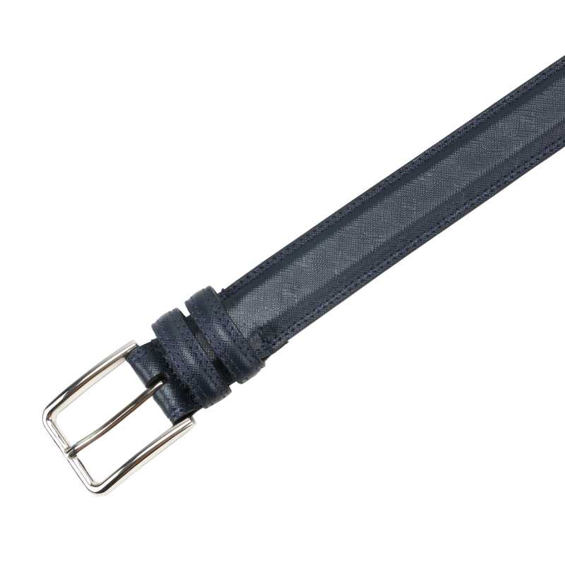 Beruto Mens Luxury Leather Belt in Blue - Escaro Royale
