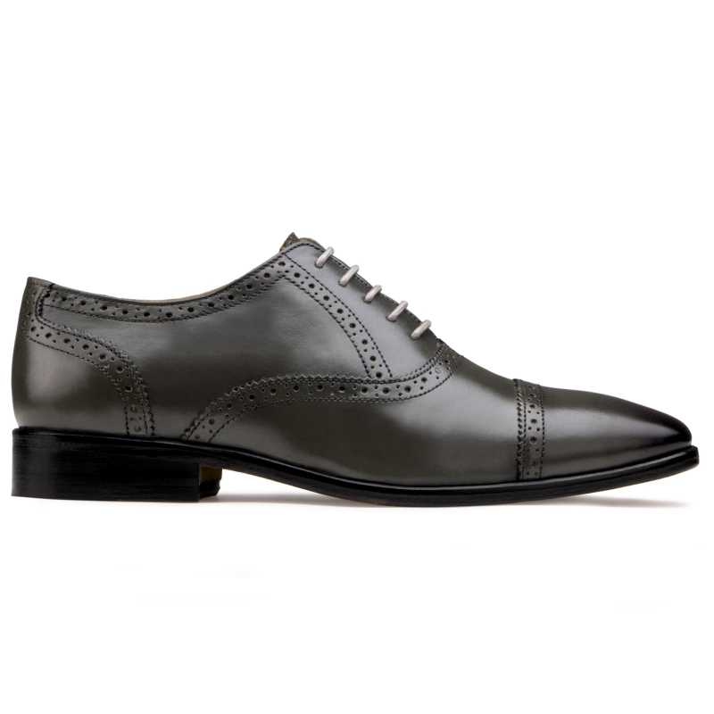 The Boston Toecap Oxfords in Gray - Escaro Royale