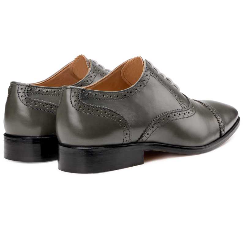 The Boston Toecap Oxfords in Gray - Escaro Royale