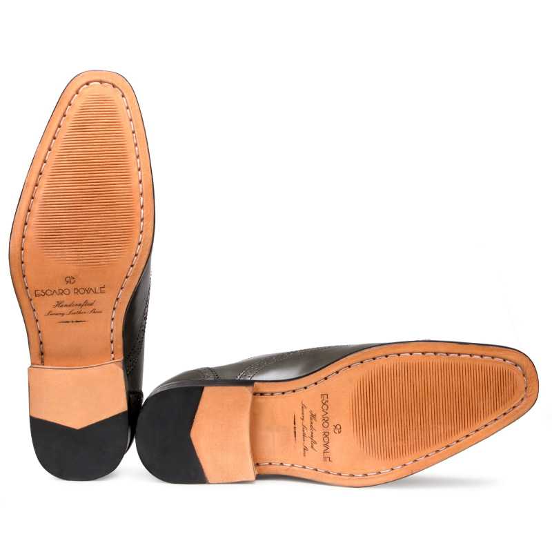 The Boston Toecap Oxfords in Gray - Escaro Royale