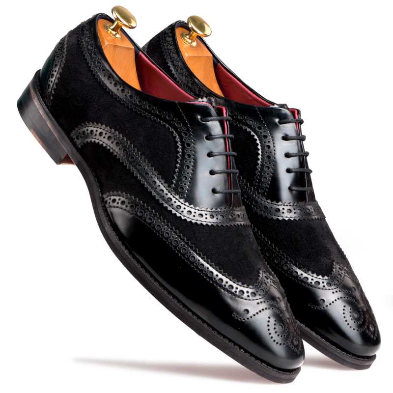 The London Brogues in Black - Escaro Royale
