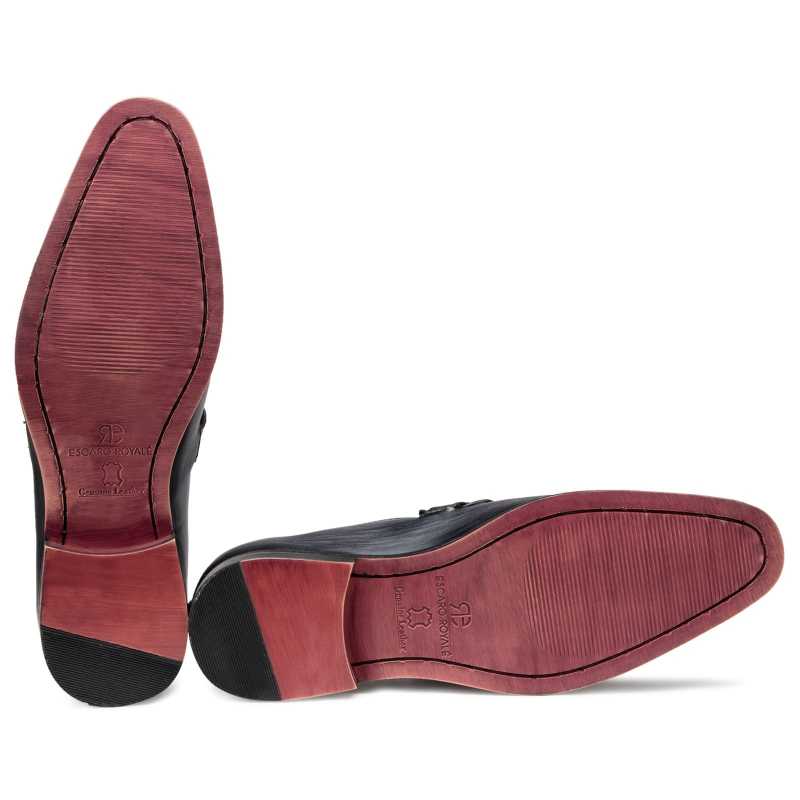 Grey Designer Penny Loafers - Escaro Royale