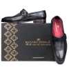 Grey Designer Penny Loafers - Escaro Royale
