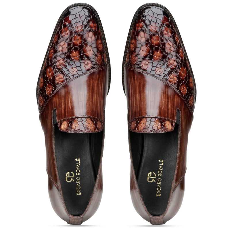 Romigi Textured Loafers - Escaro Royale