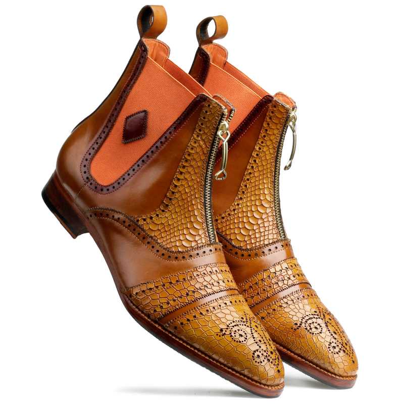 Antonio Zipper Boots - Escaro Royale