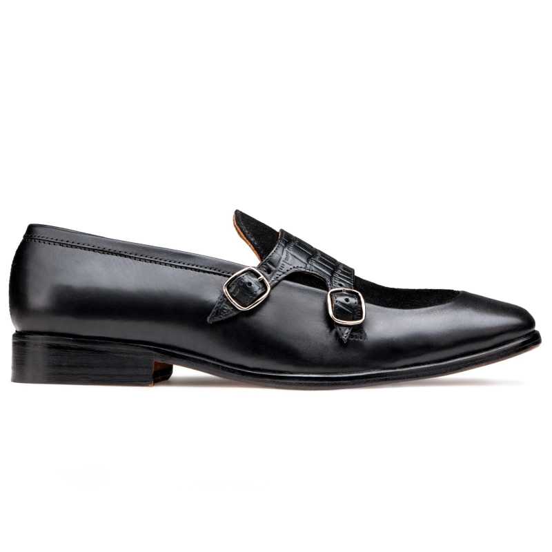 The Austin Double Monk Loafer In Black - Escaro Royale