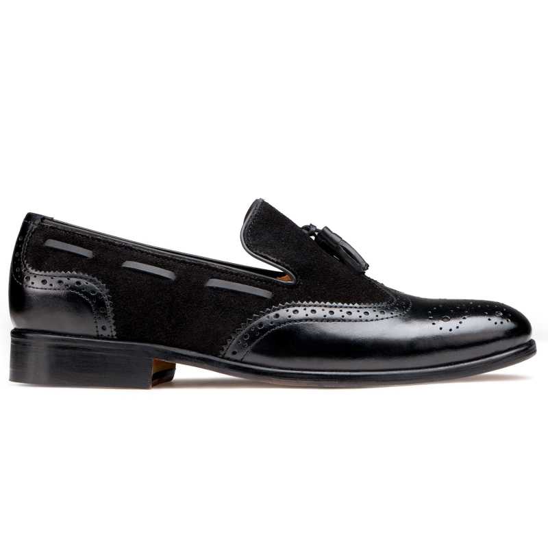 The Chicago Tassel Loafer in Black - Escaro Royale