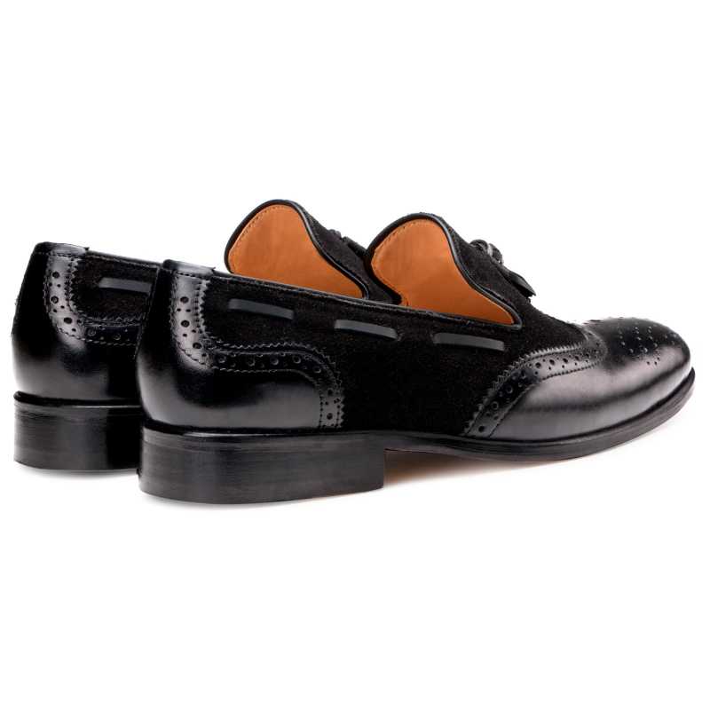The Chicago Tassel Loafer in Black - Escaro Royale