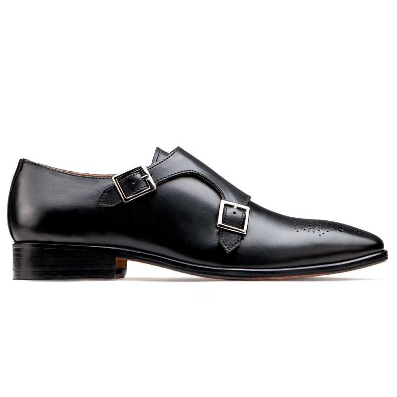 The  Lincoln Monk Medallion Loafer In Black - Escaro Royale
