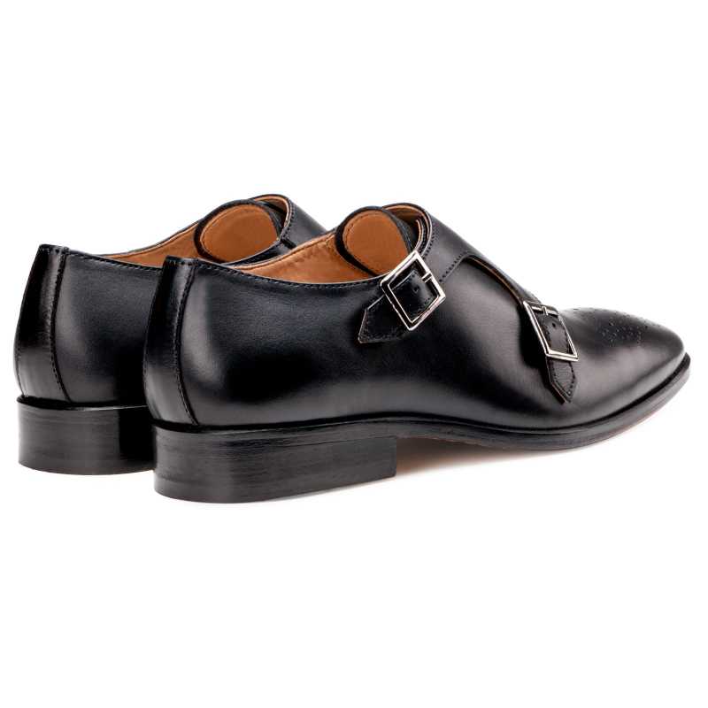 The  Lincoln Monk Medallion Loafer In Black - Escaro Royale