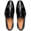 The  Lincoln Monk Medallion Loafer In Black - Escaro Royale
