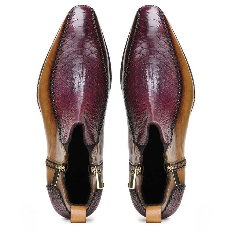 Nomad Zipper Ankle Boots - Escaro Royale