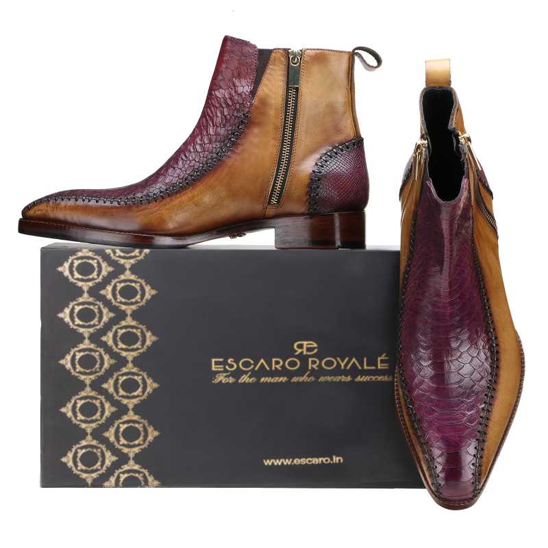 Nomad Zipper Ankle Boots - Escaro Royale