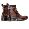 Nebula Marble Brown Jodhpur Leather Boots - Escaro Royale