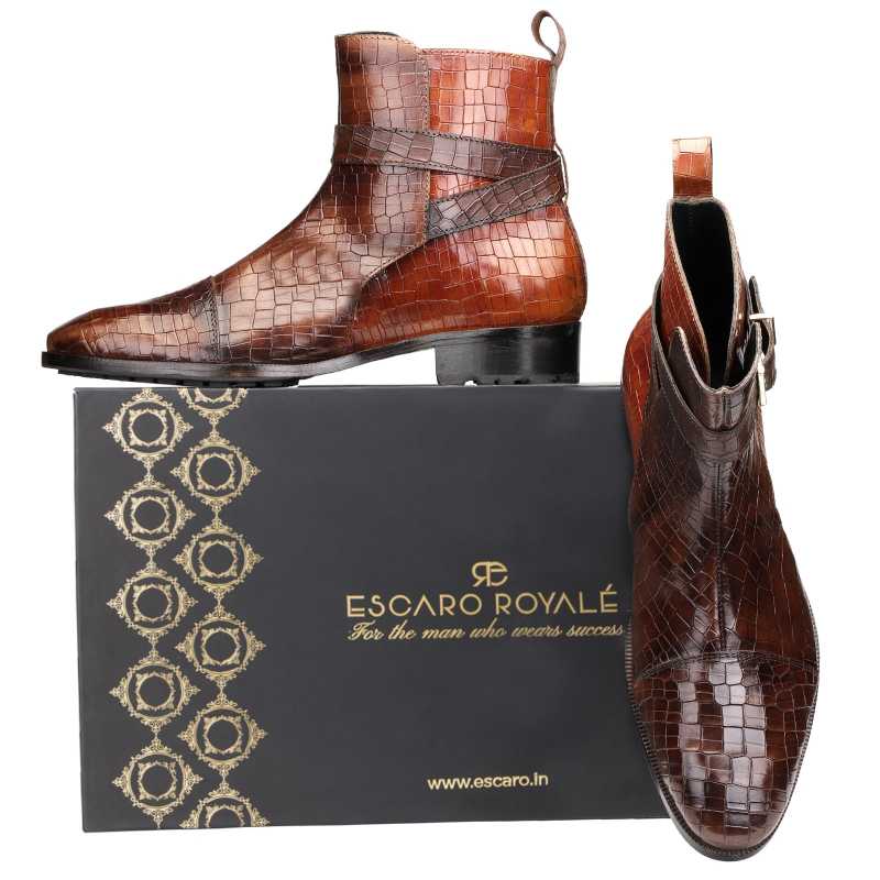Jodhpur Boots in Patina Brown - Escaro Royale