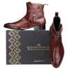 Jodhpur Boot in Patina Scales Wine - Escaro Royale
