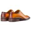 Tan Medallion Wholecut Oxford - Escaro Royale