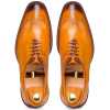 Tan Medallion Wholecut Oxford - Escaro Royale