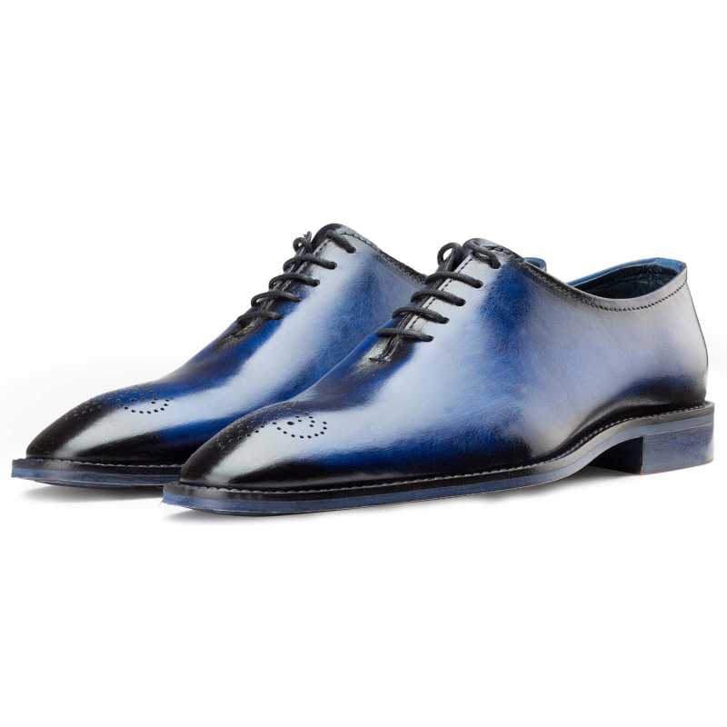 Blue Medallion Wholecut Oxford - Escaro Royale