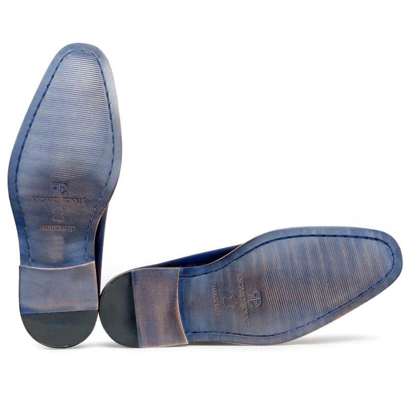 Blue Medallion Wholecut Oxford - Escaro Royale