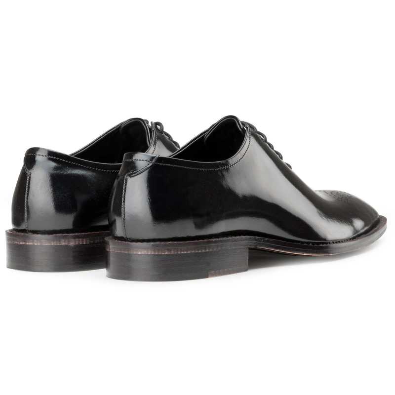 Black Medallion Wholecut Oxford - Escaro Royale