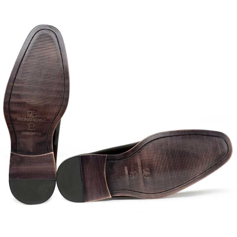 Black Medallion Wholecut Oxford - Escaro Royale