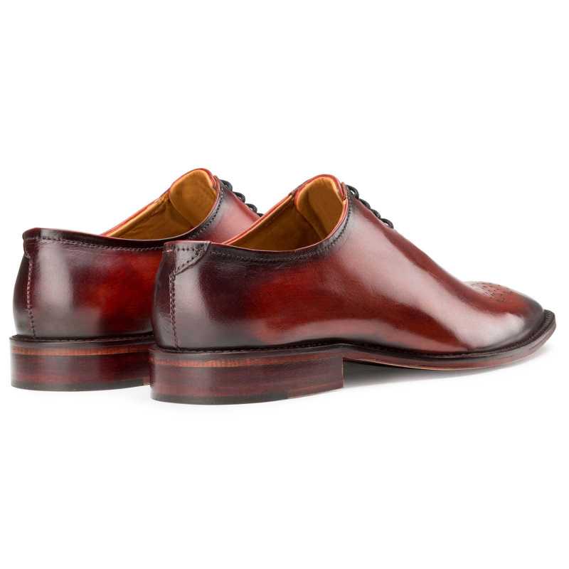 Red Medallion Wholecut Oxford - Escaro Royale