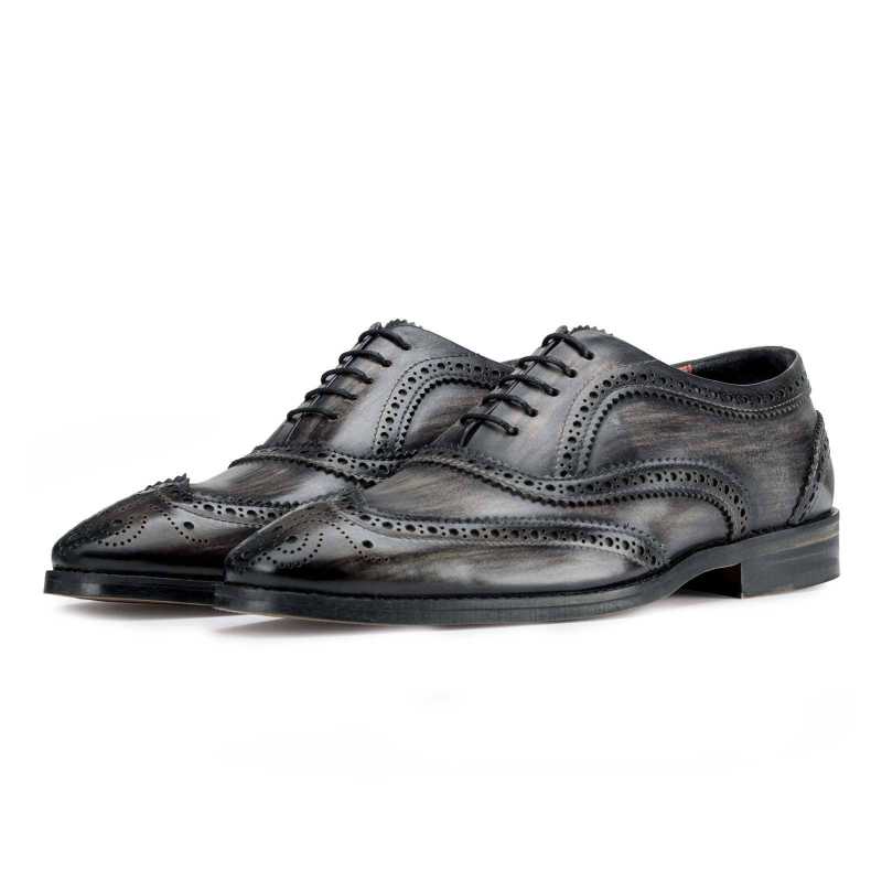 Grey Wingtip Brogue - Escaro Royale
